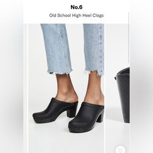 No 6 Old School High Heel Clogs